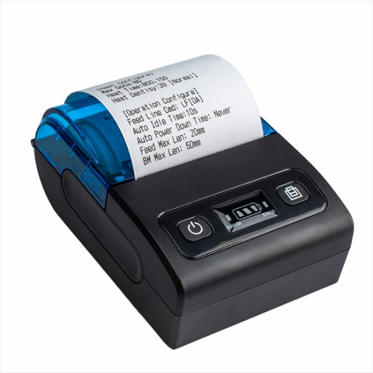 BT-582 58mm Type-C + Bluetooth Portable Thermal Printer, EU Plug, US Plug
