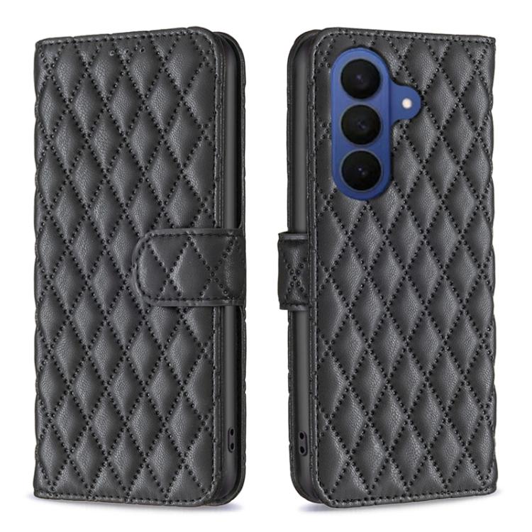 Diamond Lattice Wallet Flip Leather Phone Case, For Galaxy S26 FE 5G, For Samsung Galaxy S26+ 5G, For Samsung Galaxy S26 Ultra 5G, For Samsung Galaxy S26 5G, For Samsung Galaxy S25 5G, For Samsung Galaxy S25+ 5G, For Samsung Galaxy S25 Ultra 5G        ...