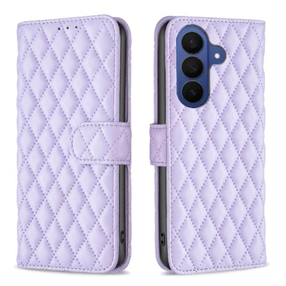 Diamond Lattice Wallet Flip Leather Phone Case, For Galaxy S26 FE 5G, For Samsung Galaxy S26+ 5G, For Samsung Galaxy S26 Ultra 5G, For Samsung Galaxy S26 5G, For Samsung Galaxy S25 5G, For Samsung Galaxy S25+ 5G, For Samsung Galaxy S25 Ultra 5G        ...