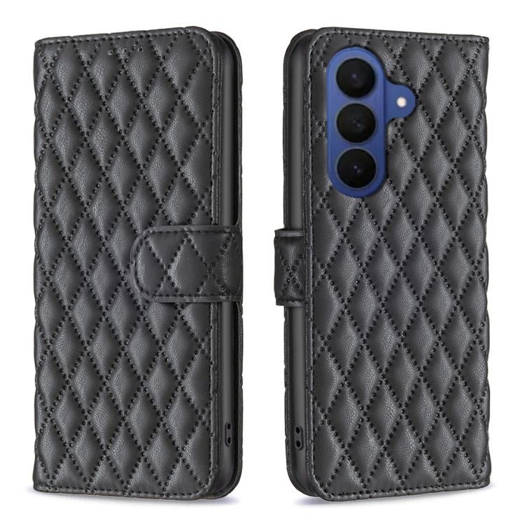 Diamond Lattice Wallet Flip Leather Phone Case, For Galaxy S26 FE 5G, For Samsung Galaxy S26+ 5G, For Samsung Galaxy S26 Ultra 5G, For Samsung Galaxy S26 5G, For Samsung Galaxy S25 5G, For Samsung Galaxy S25+ 5G, For Samsung Galaxy S25 Ultra 5G        ...