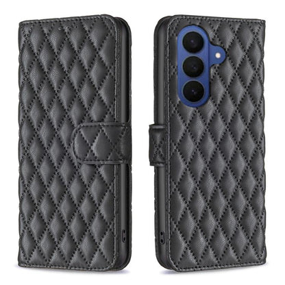 Diamond Lattice Wallet Flip Leather Phone Case, For Galaxy S26 FE 5G, For Samsung Galaxy S26+ 5G, For Samsung Galaxy S26 Ultra 5G, For Samsung Galaxy S26 5G, For Samsung Galaxy S25 5G, For Samsung Galaxy S25+ 5G, For Samsung Galaxy S25 Ultra 5G        ...