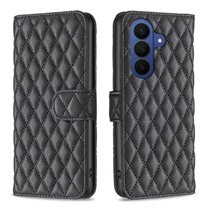 Diamond Lattice Wallet Flip Leather Phone Case, For Galaxy S26 FE 5G, For Samsung Galaxy S26+ 5G, For Samsung Galaxy S26 Ultra 5G, For Samsung Galaxy S26 5G, For Samsung Galaxy S25 5G, For Samsung Galaxy S25+ 5G, For Samsung Galaxy S25 Ultra 5G        ...
