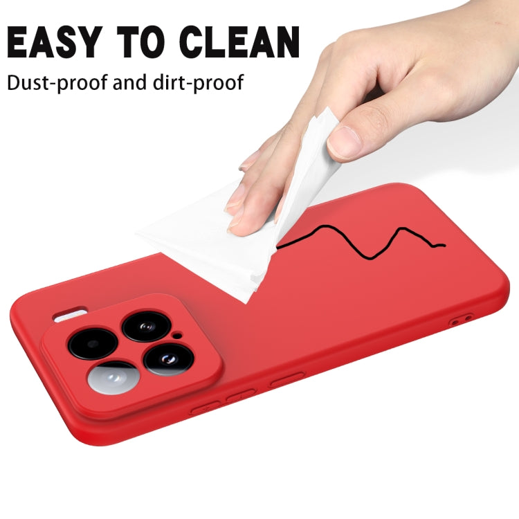 Solid Color Liquid Silicone Dropproof Full Coverage Phone Case, For Xiaomi 15, For Xiaomi 14T Pro, For Xiaomi 14T, For Xiaomi Poco M6 4G, For Xiaomi Poco M6 Plus, For Xiaomi Poco F6