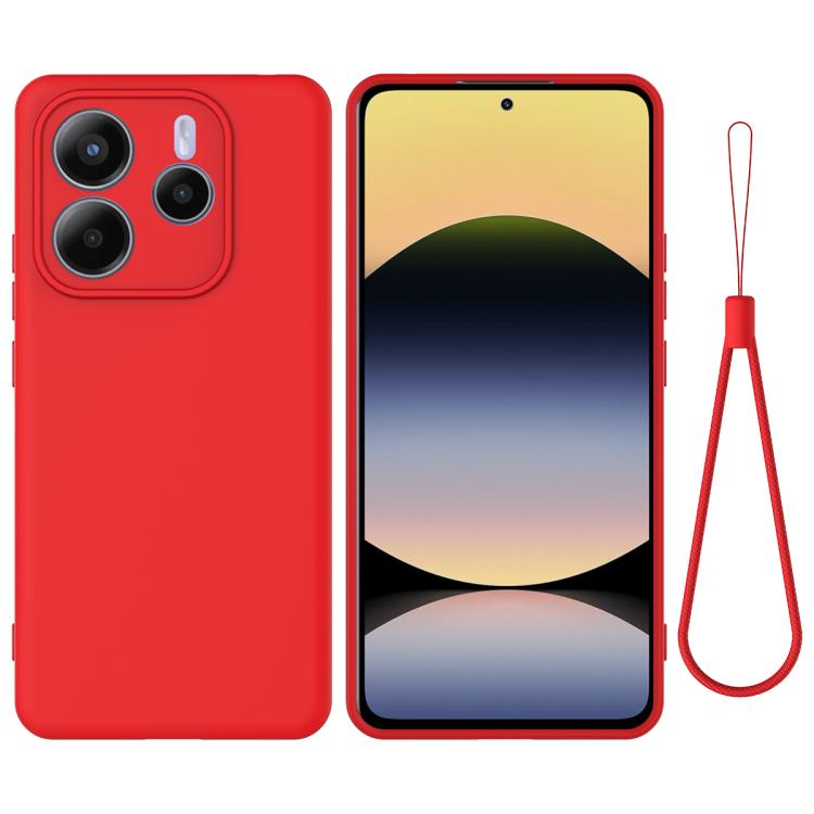 Solid Color Liquid Silicone Dropproof Full Coverage Phone Case