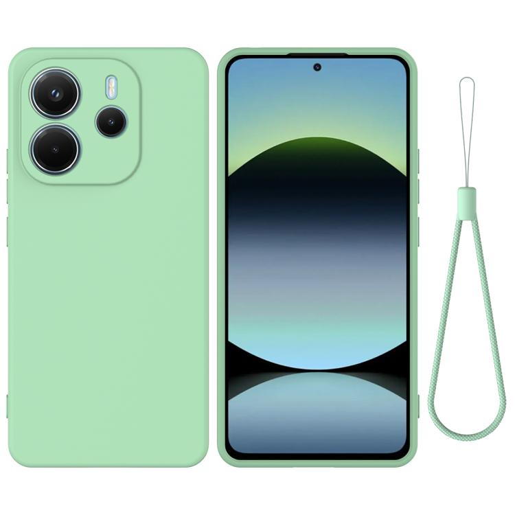 Solid Color Liquid Silicone Dropproof Full Coverage Phone Case, For Redmi Note 14 Pro 4G, For Redmi Note 14 4G 163.25mm, For Redmi A4 5G, For Redmi A3 Pro, For Redmi Note 14 5G Global, For Redmi Note 14 Pro+ 5G, For Redmi Note 14 Pro 5G, For Redmi 14C ...