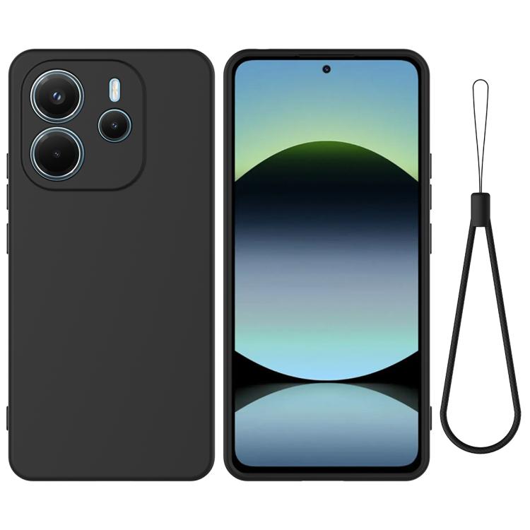 Solid Color Liquid Silicone Dropproof Full Coverage Phone Case