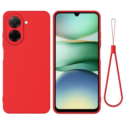 Solid Color Liquid Silicone Dropproof Full Coverage Phone Case