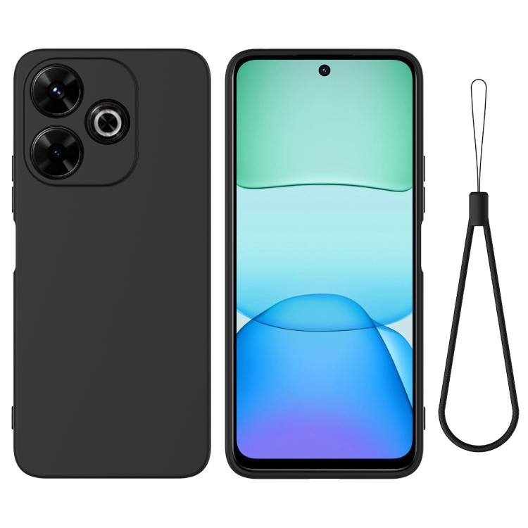 Solid Color Liquid Silicone Dropproof Full Coverage Phone Case