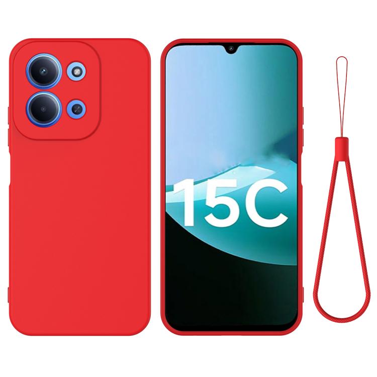 Solid Color Liquid Silicone Dropproof Full Coverage Phone Case, For Redmi 17C 4G 171mm, For Redmi A7 4G / Poco C81x 4G, For Redmi 15 4G Global 169mm / Note 15R, For Redmi A7 Pro 171mm / Poco C85x 5G, For Redmi 15a 5G / R70 5G / R70m 5G                 ...