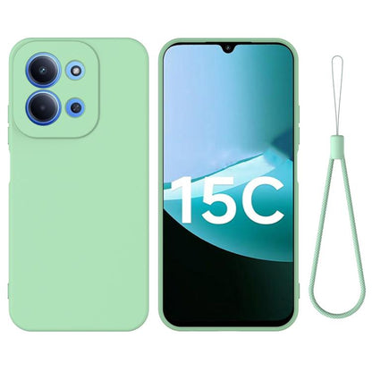 Solid Color Liquid Silicone Dropproof Full Coverage Phone Case, For Redmi 17C 4G 171mm, For Redmi A7 4G / Poco C81x 4G, For Redmi 15 4G Global 169mm / Note 15R, For Redmi A7 Pro 171mm / Poco C85x 5G, For Redmi 15a 5G / R70 5G / R70m 5G                 ...