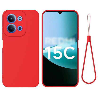 Solid Color Liquid Silicone Dropproof Full Coverage Phone Case, For Redmi 17C 4G 171mm, For Redmi A7 4G / Poco C81x 4G, For Redmi 15 4G Global 169mm / Note 15R, For Redmi A7 Pro 171mm / Poco C85x 5G, For Redmi 15a 5G / R70 5G / R70m 5G                 ...
