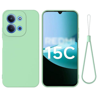 Solid Color Liquid Silicone Dropproof Full Coverage Phone Case, For Redmi 17C 4G 171mm, For Redmi A7 4G / Poco C81x 4G, For Redmi 15 4G Global 169mm / Note 15R, For Redmi A7 Pro 171mm / Poco C85x 5G, For Redmi 15a 5G / R70 5G / R70m 5G                 ...