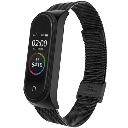For Xiaomi Mi Band 4 / 3 Milanese Metal Replacement Strap Watchband, Silver, Black, Rose Gold, Rose Pink