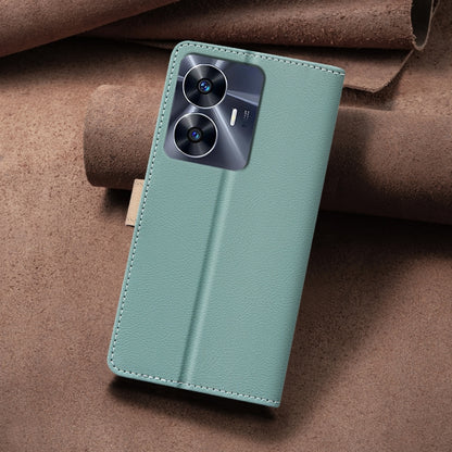 Color Matching RFID Anti-theft Leather Phone Case, For Realme C55