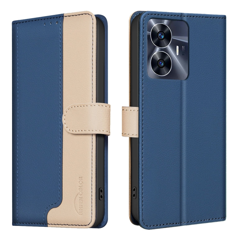 Color Matching RFID Anti-theft Leather Phone Case, For Realme C55