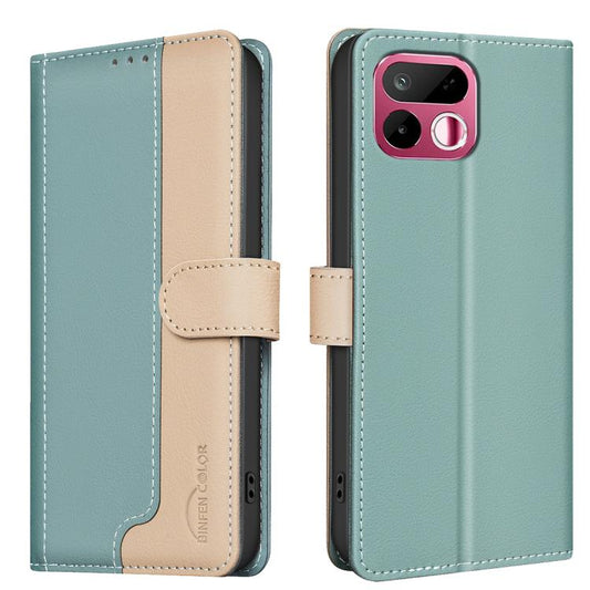 Color Matching RFID Anti-theft Leather Phone Case, For Realme 16T 5G, For Realme 16 5G, For Realme 16 Pro+ 5G, For Realme 16 Pro 5G, For Realme 15 Pro 5G, For Realme 15 5G, For Realme C71 4G Global, For Realme 14 5G Global, For Realme P3 Pro 5G