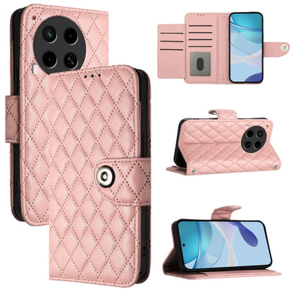 Rhombic Texture Flip Leather Phone Case with Lanyard, For Tecno Camon 50 4G, For Tecno Spark Slim 5G, For Tecno Camon 40 Pro 4G, For Tecno Camon 40 Premier, For Tecno Camon 40 4G, For Tecno Spark 30 5G, For Tecno Spark 30 5G / Pova 6 Neo 5G            ...