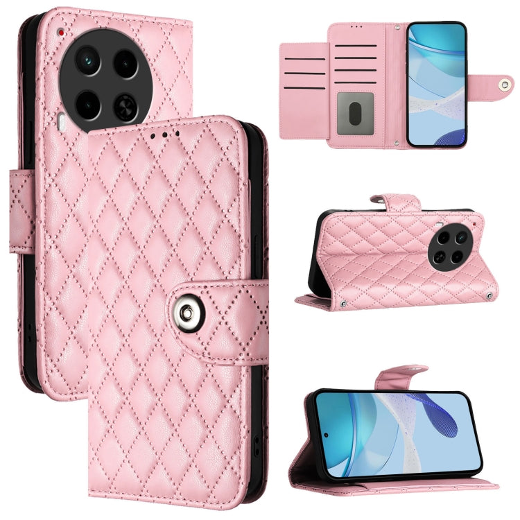 Rhombic Texture Flip Leather Phone Case with Lanyard, For Tecno Camon 50 4G, For Tecno Spark Slim 5G, For Tecno Camon 40 Pro 4G, For Tecno Camon 40 Premier, For Tecno Camon 40 4G, For Tecno Spark 30 5G, For Tecno Spark 30 5G / Pova 6 Neo 5G            ...