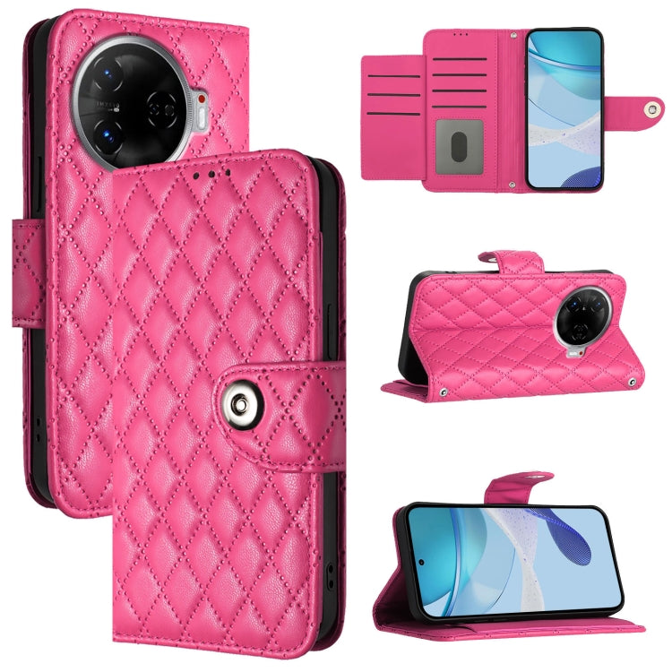 Rhombic Texture Flip Leather Phone Case with Lanyard, For Tecno Camon 50 4G, For Tecno Spark Slim 5G, For Tecno Camon 40 Pro 4G, For Tecno Camon 40 Premier, For Tecno Camon 40 4G, For Tecno Spark 30 5G, For Tecno Spark 30 5G / Pova 6 Neo 5G            ...