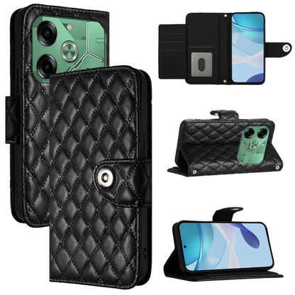 Rhombic Texture Flip Leather Phone Case with Lanyard, For Tecno Camon 50 4G, For Tecno Spark Slim 5G, For Tecno Camon 40 Pro 4G, For Tecno Camon 40 Premier, For Tecno Camon 40 4G, For Tecno Spark 30 5G, For Tecno Spark 30 5G / Pova 6 Neo 5G            ...