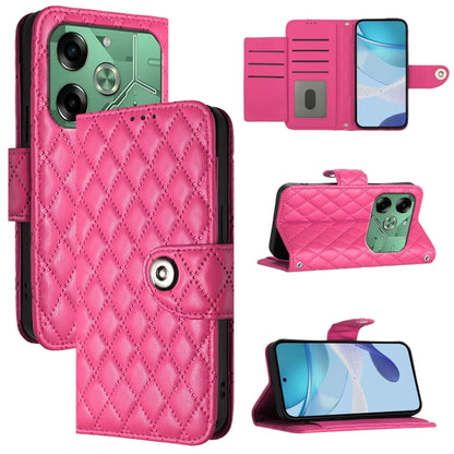 Rhombic Texture Flip Leather Phone Case with Lanyard, For Tecno Camon 50 4G, For Tecno Spark Slim 5G, For Tecno Camon 40 Pro 4G, For Tecno Camon 40 Premier, For Tecno Camon 40 4G, For Tecno Spark 30 5G, For Tecno Spark 30 5G / Pova 6 Neo 5G            ...