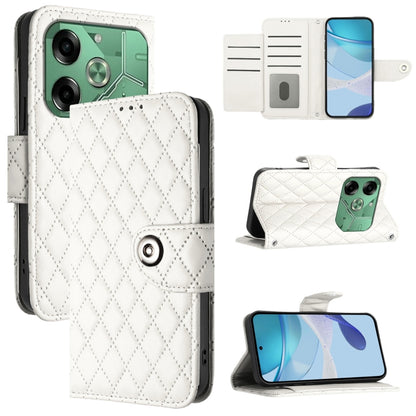 Rhombic Texture Flip Leather Phone Case with Lanyard, For Tecno Camon 50 4G, For Tecno Spark Slim 5G, For Tecno Camon 40 Pro 4G, For Tecno Camon 40 Premier, For Tecno Camon 40 4G, For Tecno Spark 30 5G, For Tecno Spark 30 5G / Pova 6 Neo 5G            ...