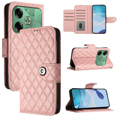 Rhombic Texture Flip Leather Phone Case with Lanyard, For Tecno Camon 50 4G, For Tecno Spark Slim 5G, For Tecno Camon 40 Pro 4G, For Tecno Camon 40 Premier, For Tecno Camon 40 4G, For Tecno Spark 30 5G, For Tecno Spark 30 5G / Pova 6 Neo 5G            ...