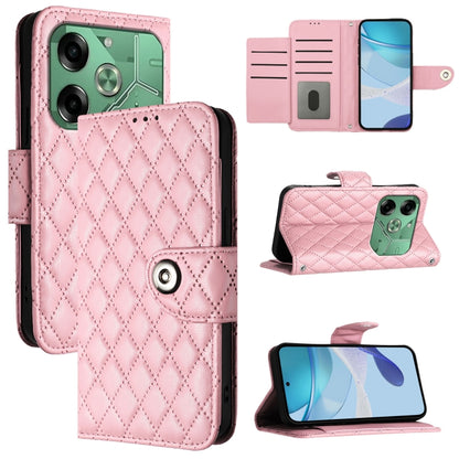 Rhombic Texture Flip Leather Phone Case with Lanyard, For Tecno Camon 50 4G, For Tecno Spark Slim 5G, For Tecno Camon 40 Pro 4G, For Tecno Camon 40 Premier, For Tecno Camon 40 4G, For Tecno Spark 30 5G, For Tecno Spark 30 5G / Pova 6 Neo 5G            ...