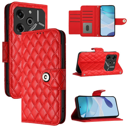Rhombic Texture Flip Leather Phone Case with Lanyard, For Tecno Camon 50 4G, For Tecno Spark Slim 5G, For Tecno Camon 40 Pro 4G, For Tecno Camon 40 Premier, For Tecno Camon 40 4G, For Tecno Spark 30 5G, For Tecno Spark 30 5G / Pova 6 Neo 5G            ...
