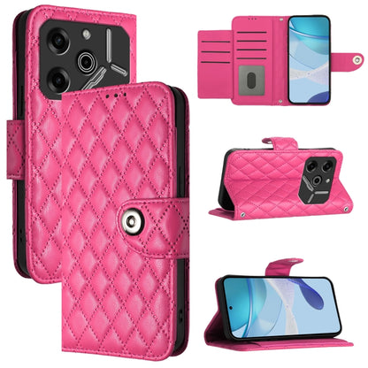 Rhombic Texture Flip Leather Phone Case with Lanyard, For Tecno Camon 50 4G, For Tecno Spark Slim 5G, For Tecno Camon 40 Pro 4G, For Tecno Camon 40 Premier, For Tecno Camon 40 4G, For Tecno Spark 30 5G, For Tecno Spark 30 5G / Pova 6 Neo 5G            ...