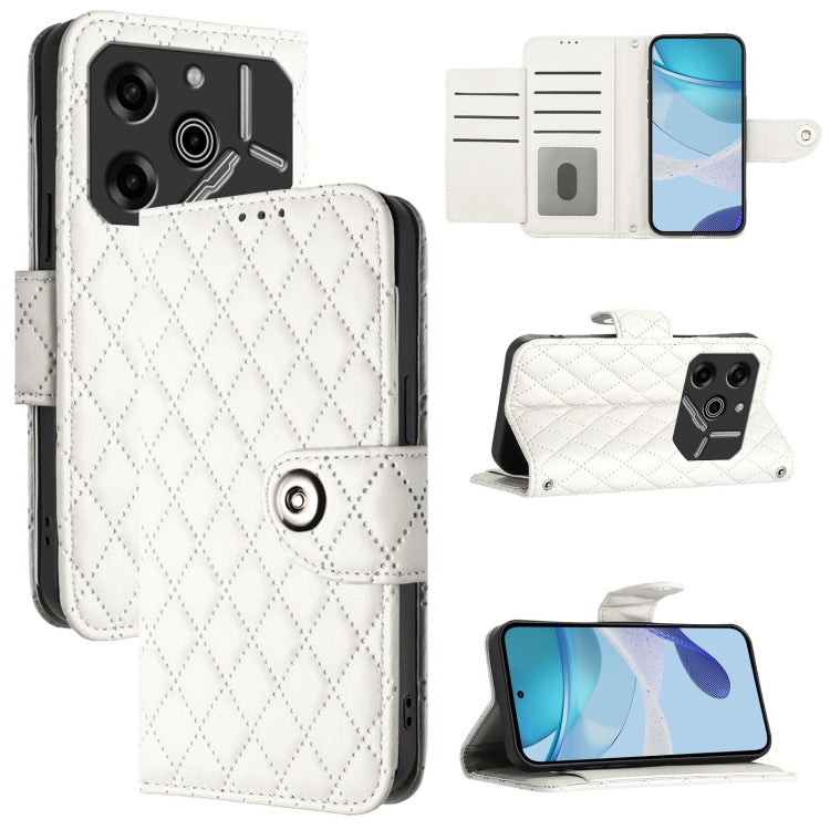 Rhombic Texture Flip Leather Phone Case with Lanyard, For Tecno Camon 50 4G, For Tecno Spark Slim 5G, For Tecno Camon 40 Pro 4G, For Tecno Camon 40 Premier, For Tecno Camon 40 4G, For Tecno Spark 30 5G, For Tecno Spark 30 5G / Pova 6 Neo 5G            ...