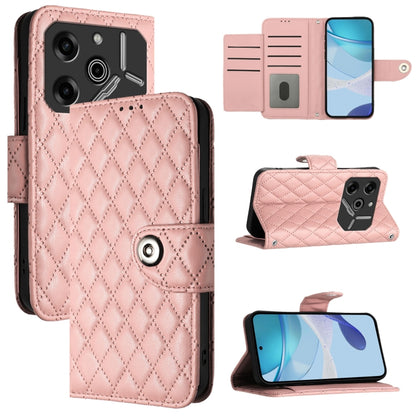 Rhombic Texture Flip Leather Phone Case with Lanyard, For Tecno Camon 50 4G, For Tecno Spark Slim 5G, For Tecno Camon 40 Pro 4G, For Tecno Camon 40 Premier, For Tecno Camon 40 4G, For Tecno Spark 30 5G, For Tecno Spark 30 5G / Pova 6 Neo 5G            ...