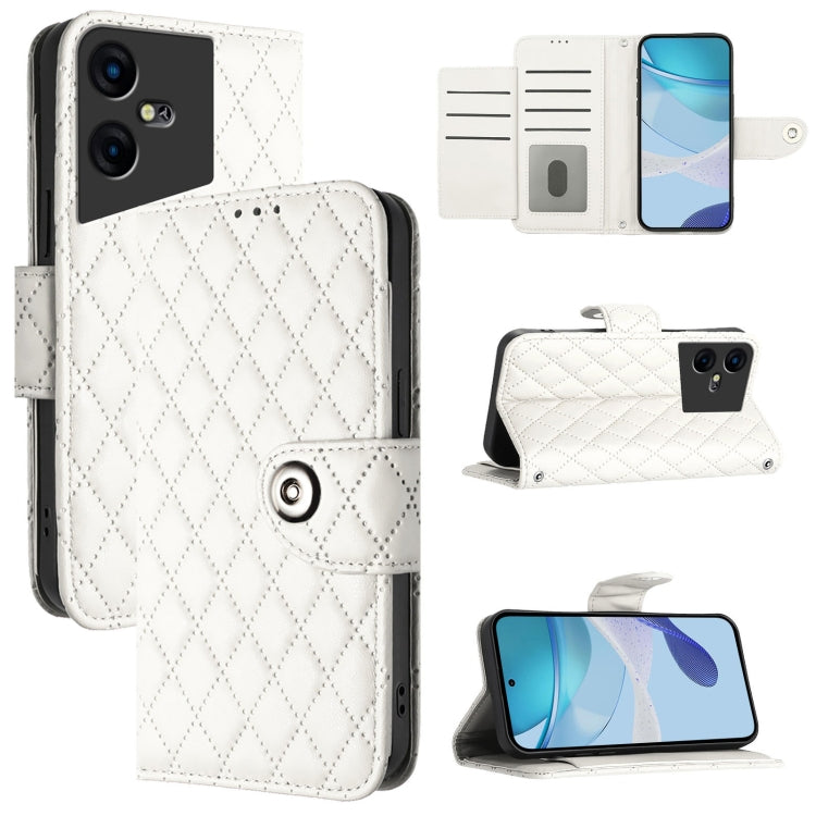 Rhombic Texture Flip Leather Phone Case with Lanyard, For Tecno Spark 20 Pro+, For Tecno Spark 20 Pro, For Tecno Spark GO 2024 / Spark 20C, For Tecno Spark 20, For Tecno Pova 5 Pro 5G, For Tecno Pova Neo 3, For Tecno Pova 5 4G                          ...
