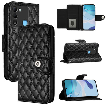 Rhombic Texture Flip Leather Phone Case with Lanyard, For Tecno Camon 19 Pro 5G, For Tecno Pova 4 Pro, For Tecno Pova 4, For Tecno Pova Neo 2, For Tecno Spark 9, For Tecno Spark 9 Pro / Spark 9T, For Tecno Camon 19, For Tecno Camon 19 Neo              ...