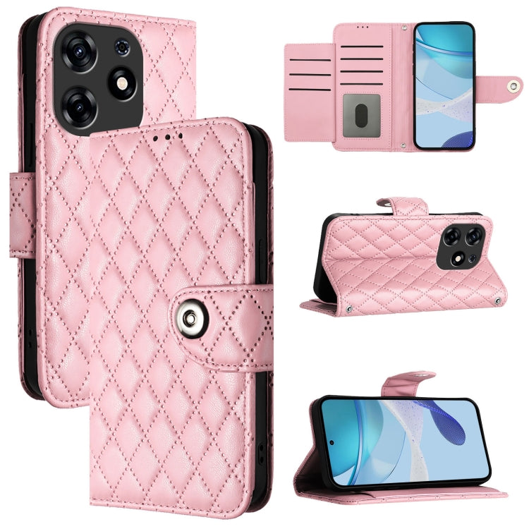 Rhombic Texture Flip Leather Phone Case with Lanyard, For Tecno Camon 50 4G, For Tecno Spark Slim 5G, For Tecno Camon 40 Pro 4G, For Tecno Camon 40 Premier, For Tecno Camon 40 4G, For Tecno Spark 30 5G, For Tecno Spark 30 5G / Pova 6 Neo 5G            ...