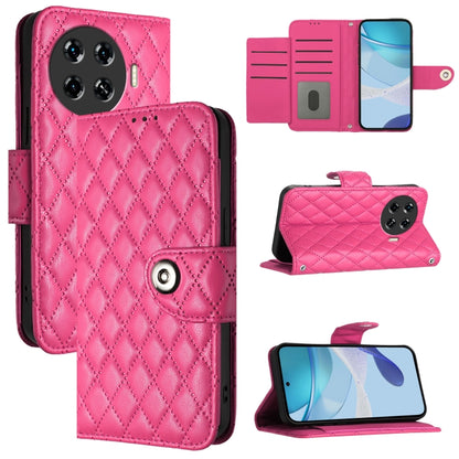 Rhombic Texture Flip Leather Phone Case with Lanyard, For Tecno Spark 20 Pro+, For Tecno Spark 20 Pro, For Tecno Spark GO 2024 / Spark 20C, For Tecno Spark 20, For Tecno Pova 5 Pro 5G, For Tecno Pova Neo 3, For Tecno Pova 5 4G                          ...