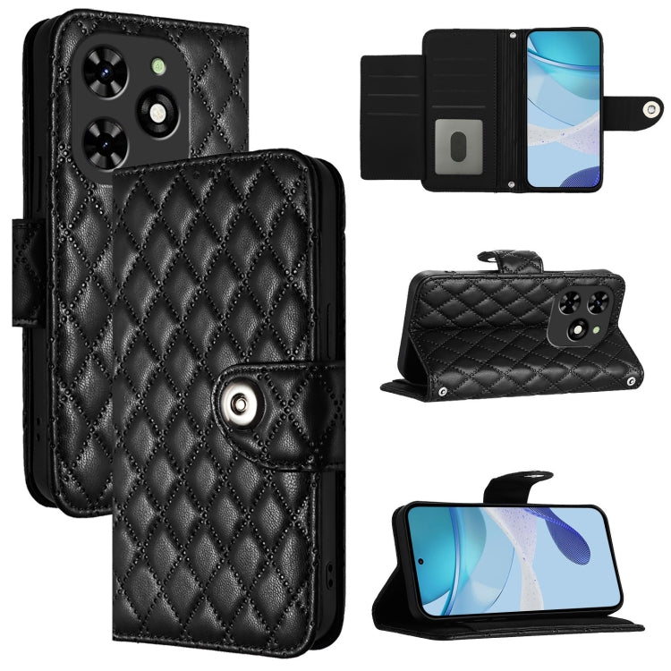 Rhombic Texture Flip Leather Phone Case with Lanyard, For Tecno Spark 20 Pro+, For Tecno Spark 20 Pro, For Tecno Spark GO 2024 / Spark 20C, For Tecno Spark 20, For Tecno Pova 5 Pro 5G, For Tecno Pova Neo 3, For Tecno Pova 5 4G                          ...