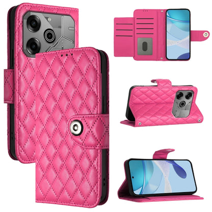 Rhombic Texture Flip Leather Phone Case with Lanyard, For Tecno Camon 50 4G, For Tecno Spark Slim 5G, For Tecno Camon 40 Pro 4G, For Tecno Camon 40 Premier, For Tecno Camon 40 4G, For Tecno Spark 30 5G, For Tecno Spark 30 5G / Pova 6 Neo 5G            ...