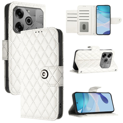 Rhombic Texture Flip Leather Phone Case with Lanyard, For Tecno Camon 50 4G, For Tecno Spark Slim 5G, For Tecno Camon 40 Pro 4G, For Tecno Camon 40 Premier, For Tecno Camon 40 4G, For Tecno Spark 30 5G, For Tecno Spark 30 5G / Pova 6 Neo 5G            ...