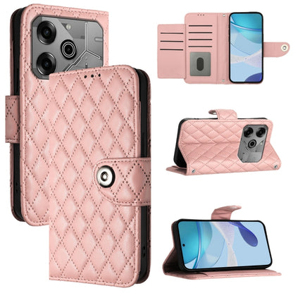Rhombic Texture Flip Leather Phone Case with Lanyard, For Tecno Camon 50 4G, For Tecno Spark Slim 5G, For Tecno Camon 40 Pro 4G, For Tecno Camon 40 Premier, For Tecno Camon 40 4G, For Tecno Spark 30 5G, For Tecno Spark 30 5G / Pova 6 Neo 5G            ...