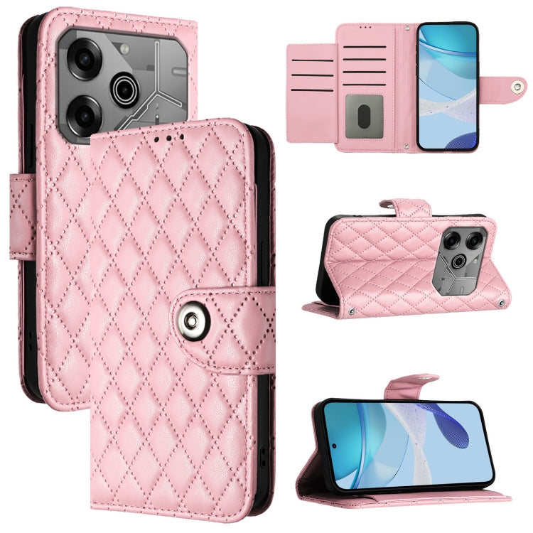 Rhombic Texture Flip Leather Phone Case with Lanyard, For Tecno Camon 50 4G, For Tecno Spark Slim 5G, For Tecno Camon 40 Pro 4G, For Tecno Camon 40 Premier, For Tecno Camon 40 4G, For Tecno Spark 30 5G, For Tecno Spark 30 5G / Pova 6 Neo 5G            ...