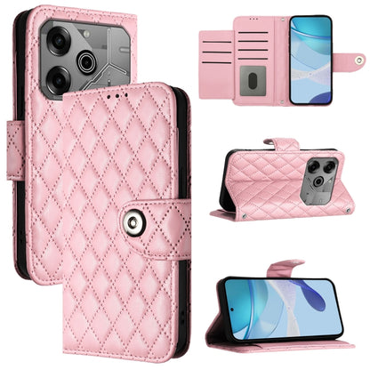 Rhombic Texture Flip Leather Phone Case with Lanyard, For Tecno Camon 50 4G, For Tecno Spark Slim 5G, For Tecno Camon 40 Pro 4G, For Tecno Camon 40 Premier, For Tecno Camon 40 4G, For Tecno Spark 30 5G, For Tecno Spark 30 5G / Pova 6 Neo 5G            ...