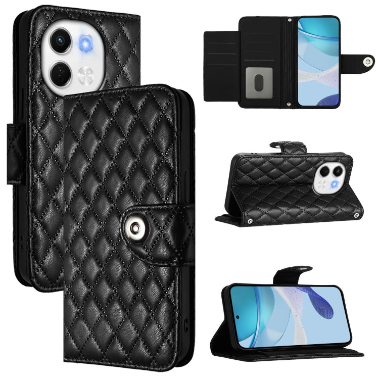 Rhombic Texture Flip Leather Phone Case with Lanyard, For Tecno Camon 50 4G, For Tecno Spark Slim 5G, For Tecno Camon 40 Pro 4G, For Tecno Camon 40 Premier, For Tecno Camon 40 4G, For Tecno Spark 30 5G, For Tecno Spark 30 5G / Pova 6 Neo 5G            ...