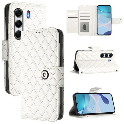 Rhombic Texture Flip Leather Phone Case with Lanyard, For Tecno Camon 50 4G, For Tecno Spark Slim 5G, For Tecno Camon 40 Pro 4G, For Tecno Camon 40 Premier, For Tecno Camon 40 4G, For Tecno Spark 30 5G, For Tecno Spark 30 5G / Pova 6 Neo 5G            ...