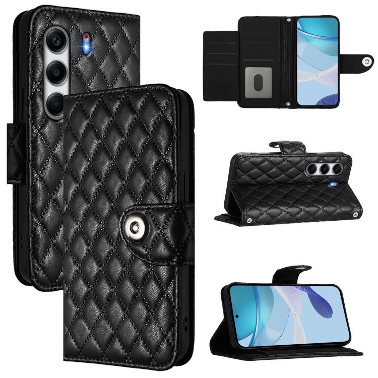 Rhombic Texture Flip Leather Phone Case with Lanyard, For Tecno Camon 50 4G, For Tecno Spark Slim 5G, For Tecno Camon 40 Pro 4G, For Tecno Camon 40 Premier, For Tecno Camon 40 4G, For Tecno Spark 30 5G, For Tecno Spark 30 5G / Pova 6 Neo 5G            ...