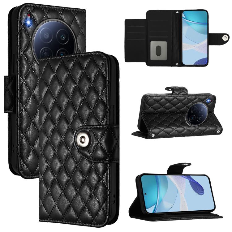 Rhombic Texture Flip Leather Phone Case with Lanyard, For Tecno Camon 50 4G, For Tecno Spark Slim 5G, For Tecno Camon 40 Pro 4G, For Tecno Camon 40 Premier, For Tecno Camon 40 4G, For Tecno Spark 30 5G, For Tecno Spark 30 5G / Pova 6 Neo 5G            ...