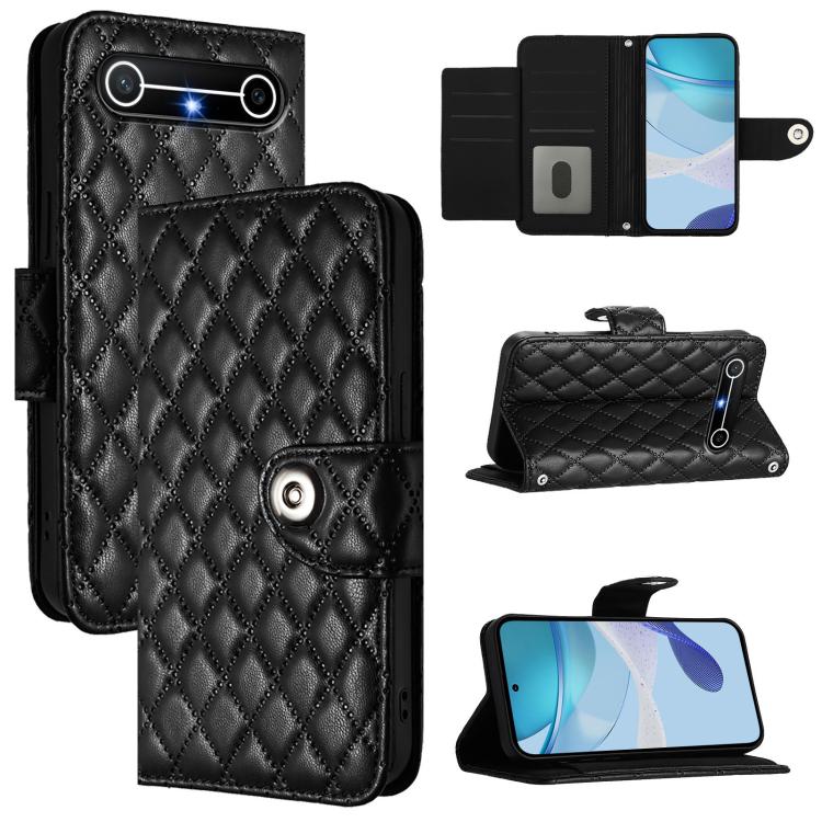 Rhombic Texture Flip Leather Phone Case with Lanyard, For Tecno Camon 50 4G, For Tecno Spark Slim 5G, For Tecno Camon 40 Pro 4G, For Tecno Camon 40 Premier, For Tecno Camon 40 4G, For Tecno Spark 30 5G, For Tecno Spark 30 5G / Pova 6 Neo 5G            ...