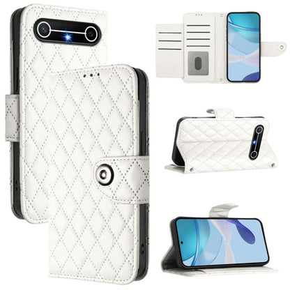 Rhombic Texture Flip Leather Phone Case with Lanyard, For Tecno Camon 50 4G, For Tecno Spark Slim 5G, For Tecno Camon 40 Pro 4G, For Tecno Camon 40 Premier, For Tecno Camon 40 4G, For Tecno Spark 30 5G, For Tecno Spark 30 5G / Pova 6 Neo 5G            ...