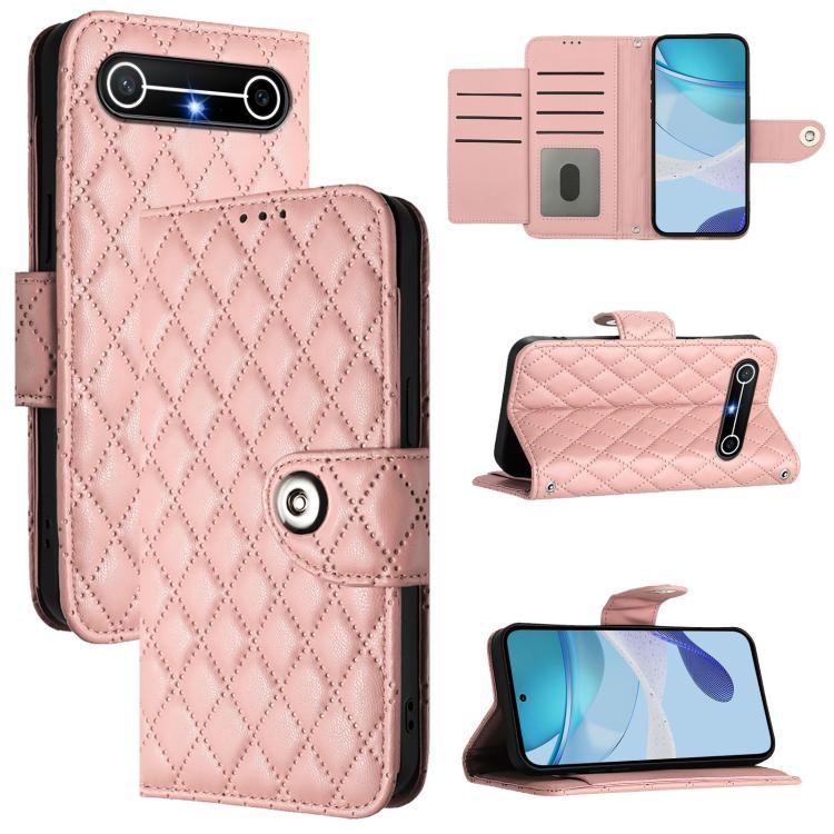 Rhombic Texture Flip Leather Phone Case with Lanyard, For Tecno Camon 50 4G, For Tecno Spark Slim 5G, For Tecno Camon 40 Pro 4G, For Tecno Camon 40 Premier, For Tecno Camon 40 4G, For Tecno Spark 30 5G, For Tecno Spark 30 5G / Pova 6 Neo 5G            ...