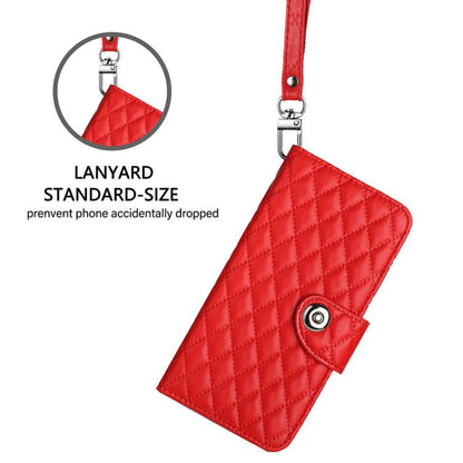 Rhombic Texture Flip Leather Phone Case with Lanyard, For Tecno Camon 50 4G, For Tecno Spark Slim 5G, For Tecno Camon 40 Pro 4G, For Tecno Camon 40 Premier, For Tecno Camon 40 4G, For Tecno Spark 30 5G, For Tecno Spark 30 5G / Pova 6 Neo 5G            ...